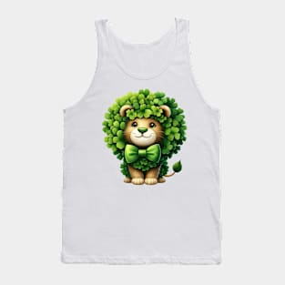 Clover Lion St Patricks Day Tank Top